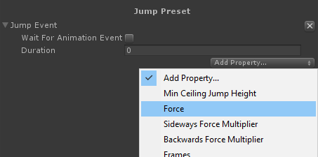 presets opsive removing properties